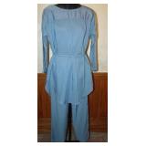 Christine Von Lumbe 70s-80s Blue Poly 3-Piece Set