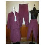 Sparks 80s Purple Corduroy 3-Piece Set, Medium
