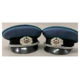 1990 East German Transport Police Officer Caps (2)