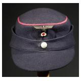 Post-War German BGS Cap with Added WWII Insignia