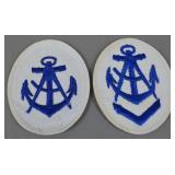 Kriegsmarine Seaman and Helmsman Sleeve Badges