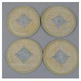 Third Reich Star Insignia Cloth Patches (4)