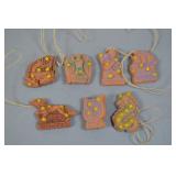 WHW Terra Cotta Constellation Tokens, 7pcs, 1937-