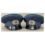 East German Border Troop Visor Caps (2)