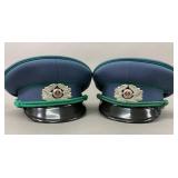 East German Grenztruppen Visor Caps, NVA
