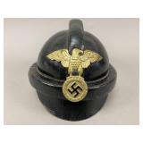 Third Reich German Army Leather Parade Helmet
