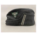 WWII German Railway Official Side Cap Wool Insign