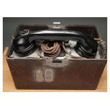 German Feldfernsprecher 33 Field Telephone Set  9