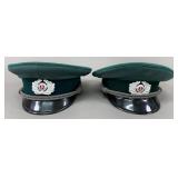 East German Volkspolizei Officer Visor Cap Lot
