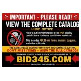 Auction Catalog Access Notice Display