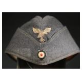 German Luftwaffe EM/NCO Side Cap Wool WWII Era