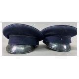 East German Police Officer Visor Caps (2)