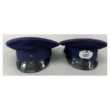 East German Volkspolizei Officer Caps (2)