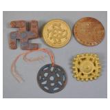 WHW Germanic Jewelry Reproduction Tokens, 5 Pcs