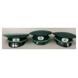 East German Volkspolizei Officer Caps Lot (3)