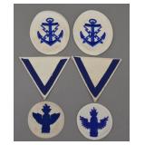 Kriegsmarine Specialist Insignia Patch Group (6)