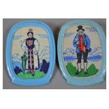 WHW Tirol Folk Figure Plastic Badges