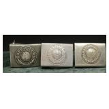 German Military Belt Buckle Trio (Pre-1945)