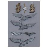 US Army Air Corps and Medical Lapel Insignia Set