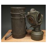 1941 German Gas Mask With Canister and Filter