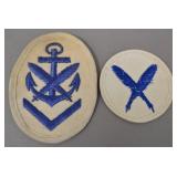 Kriegsmarine Administrative Insignia Patch Pair