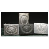 German WWII Belt Buckle Group, Luftwaffe and Heer
