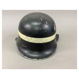 German M34 Fire Police Helmet With Neck Guard