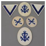 Kriegsmarine Blue-On-White Career Insignia Group