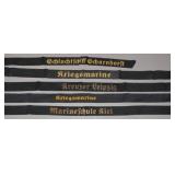 Kriegsmarine Tally Batch, Third Reich, 5 Pieces