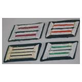 German WWII Heer Collar Tabs Set of Four