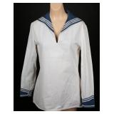 U.S. Navy White Cotton Sailor Jumper Top
