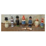 German Erzgebirge Folk Art Miniature Figures (10)