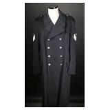 West German Police Wool Winter Overcoat 1945-1950