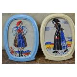 WWII German WHW Austrian Donation Badges Pair