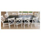 Large Modern Farmhouse Dining Table w/ 12 Chairs