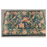 Small Blue Oriental Floral Area Rug