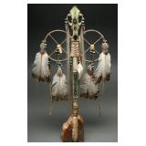 Bridget Eagle Feather Coyote Prayer Stick