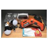 Household Tools Assortment w/ Screwdriver & Hooks