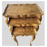 Gilt Italian Nesting Tables (3)