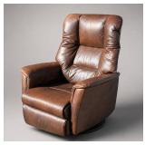 IMG Norway Brown Leather Recliner