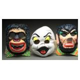 1970s Vintage Ben Cooper Halloween Masks, (3)