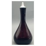 Antique Amethyst  Barber Tonic Bottle with Spout