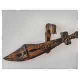 Witco Tiki Style Sword Wall Hanging