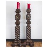 Witco Tiki Tall Standing Candle Holder (2)