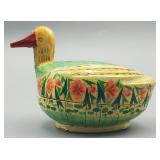 Painted Duck Trinket Box