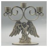 Pewter Angle Candelabra