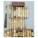 Antique China Coloring Mineral Vials (31) +