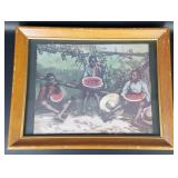 "A Good Time in Georgia" Vintage Framed Print