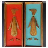 Mid Century Modern Wooden Penguin Wall Art (2)