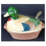 California 1983 Soup Tureen Pottery  Duck